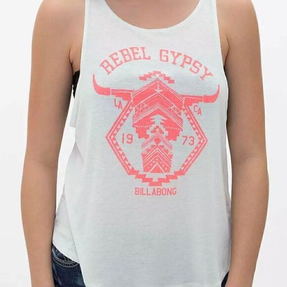 Billabong Rebel Gypsy  Skyline Crop Tank Top - Picture 1 of 4